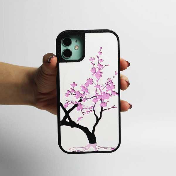 Чохол для iPhone з 3Д зображенням Гілка сакури