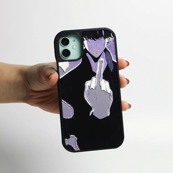 Чохол для iPhone з 3Д зображенням аніме Solo Leveling Son Jin Woo Fak