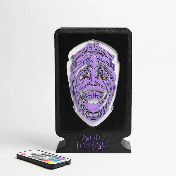 Solo Leveling 3D Нічник LED Лампа Аніме RGB, виготовлена на 3D-принтері, з пультом і 16 кольорами для справжніх фанатів